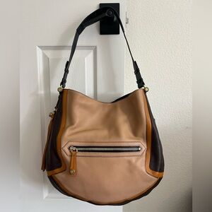 orYANY Templehof Hoto Color Block Soft Leather Satchel Shoulder Bag